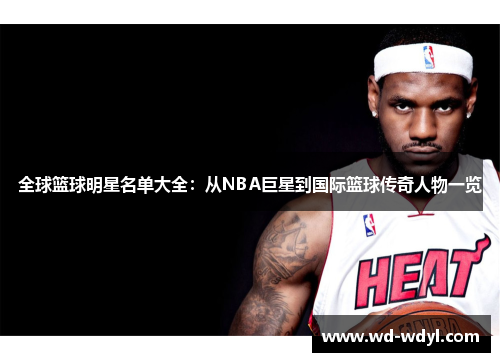 全球篮球明星名单大全：从NBA巨星到国际篮球传奇人物一览